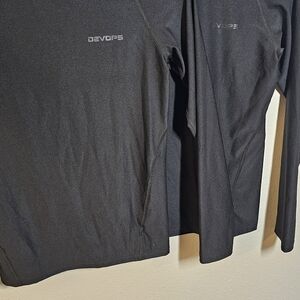 Devops Boys' Black Long Sleeve Performance Top